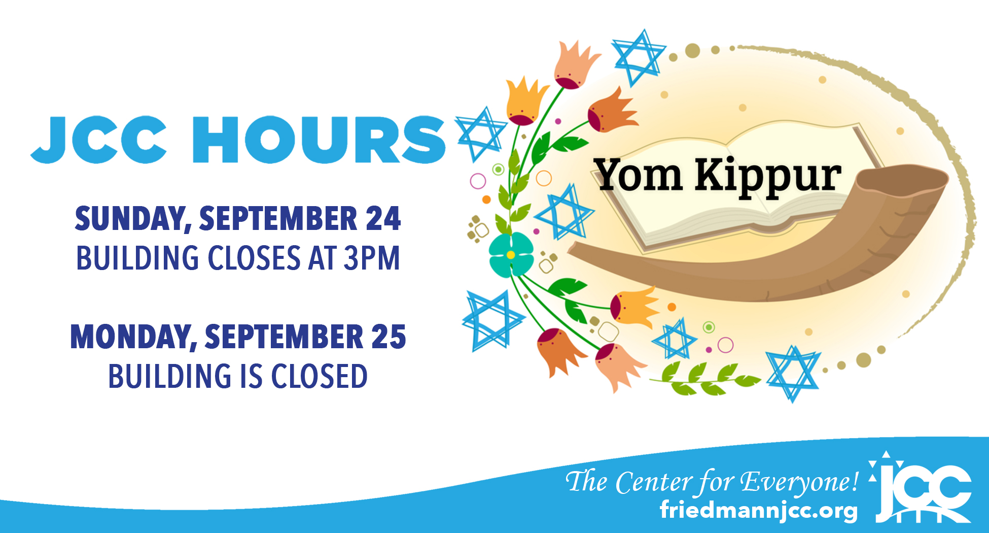 JCC Yom Kippur Hours JCC2024
