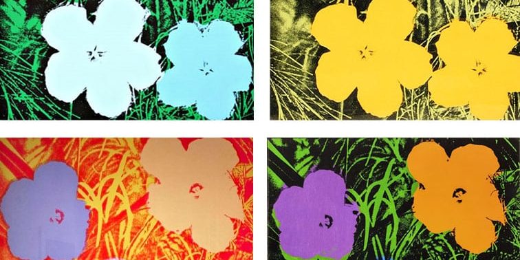 Warhol 4 piece – Flowers