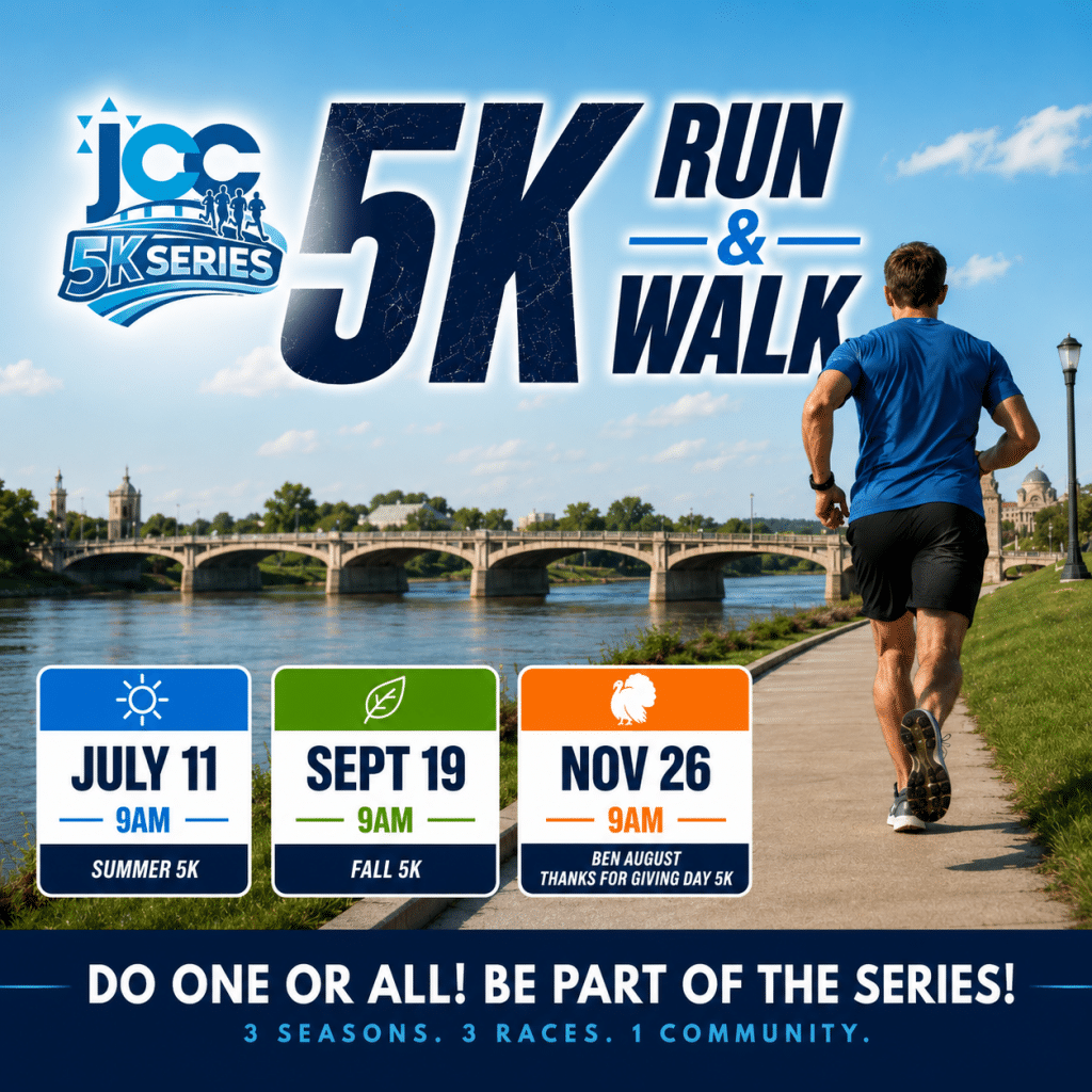 Join us Saturday, July 11 at 9 AM for the kickoff of the Friedman JCC 5K Series. Run or walk one race, or take on all three!