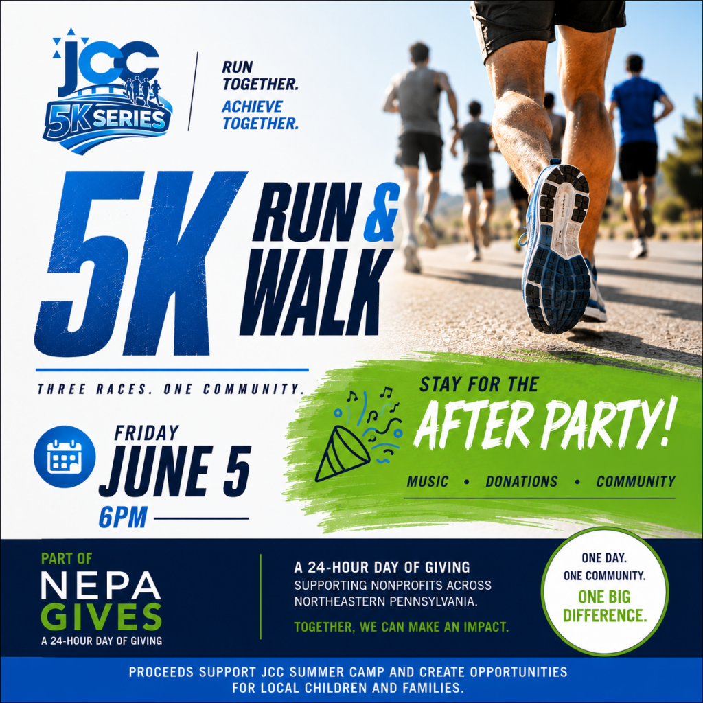 June 5th JCC 5K + NEPA Gives After Party